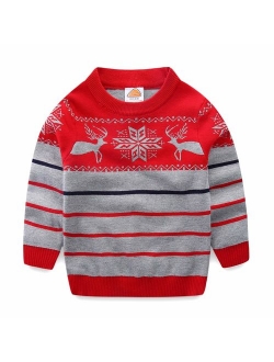 Mud Kingdom Boys Christmas Sweaters Xmas Reindeer Clothes