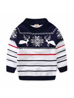 Mud Kingdom Boys Christmas Sweaters Xmas Reindeer Clothes