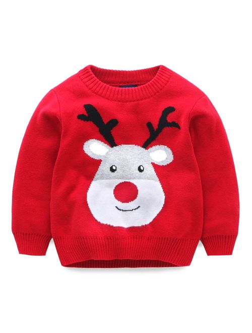 Mud Kingdom Boys Christmas Sweaters Xmas Reindeer Clothes