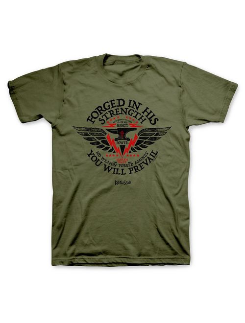 Forged in His Strength Christian T-Shirt