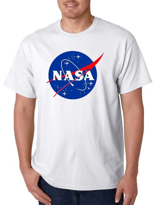 Gildan NASA Meatball Logo White, Black Gray T-Shirts.