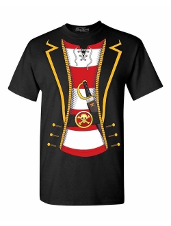 Shop4Ever Pirate Skull & Crossbones T-Shirt Pirate Flag Shirts