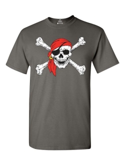 Shop4Ever Pirate Skull & Crossbones T-Shirt Pirate Flag Shirts