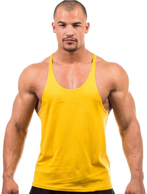 Iwearit Brand Y-Back Muscle Tanktop Straight Bottom - Made in USA