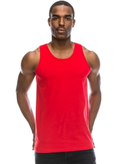 JC DISTRO Mens Basic Solid Tank Top Jersey Casual Shirts (Size Upto 3XL