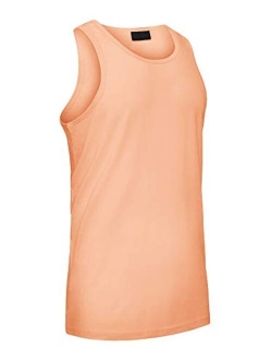 Victorious Solid Sleeveless Color Long Length Curved Hem Tank Top