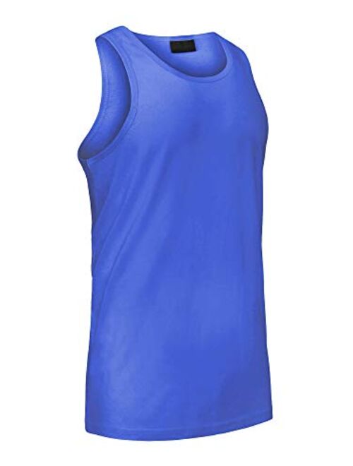 Victorious Solid Sleeveless Color Long Length Curved Hem Tank Top