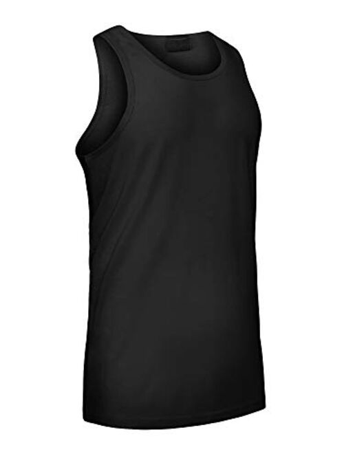 Victorious Solid Sleeveless Color Long Length Curved Hem Tank Top