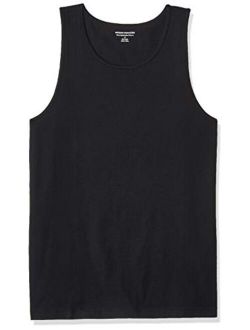 Men's Solid Scoop Neck Slim-fit Tank Top