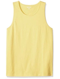 Men's Solid Scoop Neck Slim-fit Tank Top