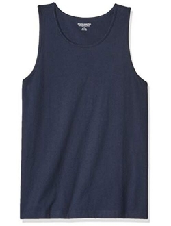 Men's Solid Scoop Neck Slim-fit Tank Top