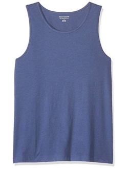 Men's Solid Scoop Neck Slim-fit Tank Top