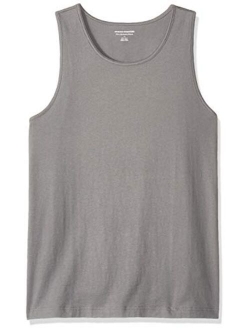 Men's Solid Scoop Neck Slim-fit Tank Top