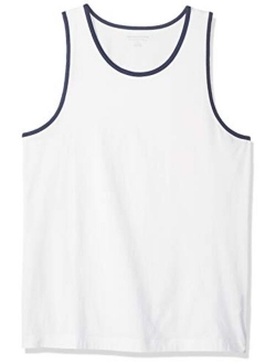 Men's Solid Scoop Neck Slim-fit Tank Top