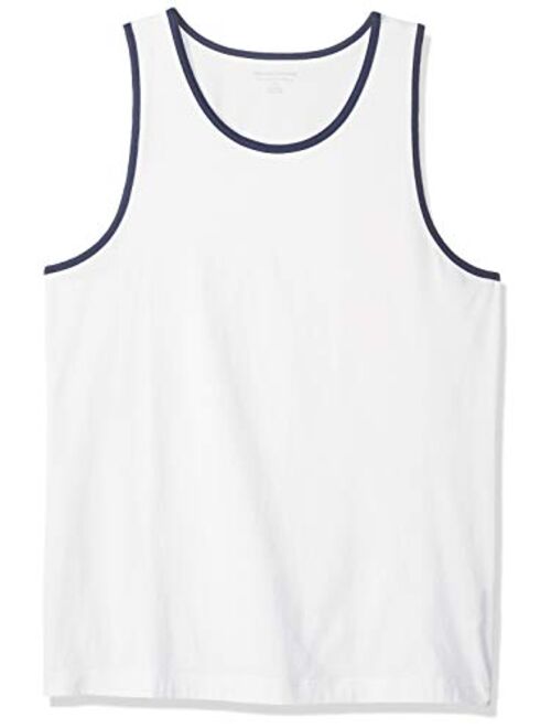 Amazon Essentials Men's Solid Scoop Neck Slim-fit Tank Top