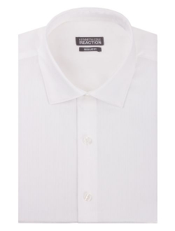 Men's Textured Regular Fit Solid Spread Collar Dress Shirt