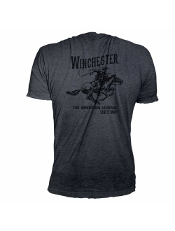 Winchester Official Men's Vintage Rider Graphic Printed Short Sleeve T-Shirt