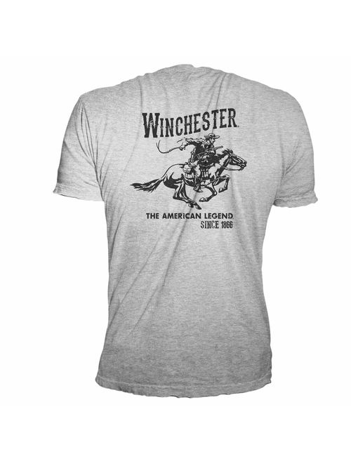 Winchester Official Men's Vintage Rider Graphic Printed Short Sleeve T-Shirt