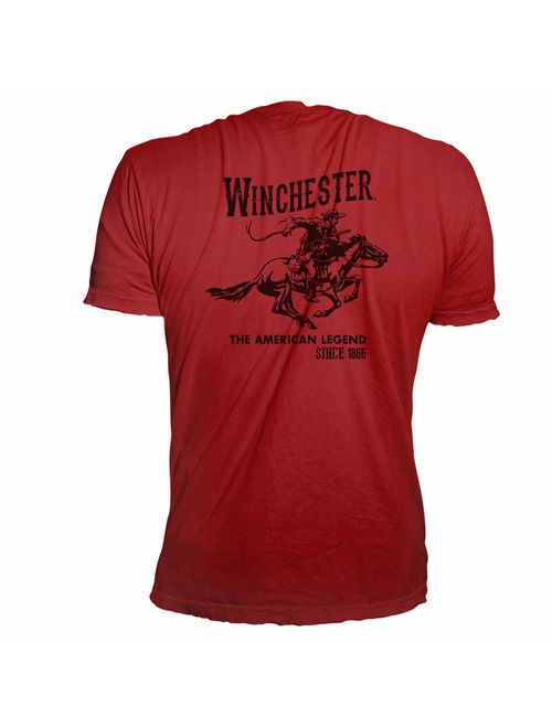 Winchester Official Men's Vintage Rider Graphic Printed Short Sleeve T-Shirt