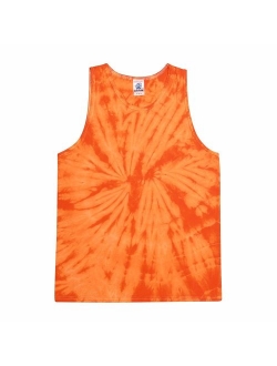 Colortone Unisex Cotton Tie Dye Scoop Neck Tank Top