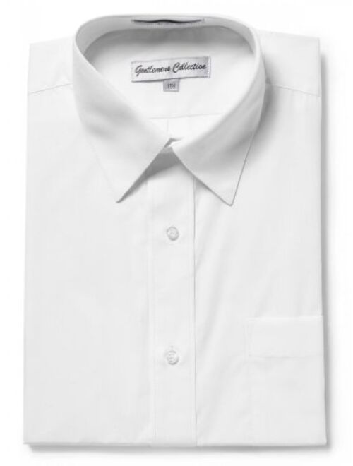 Gentlemens Collection Mens Short Sleeve Classic & Slim Fit Easy Care Dress Shirt - Colors