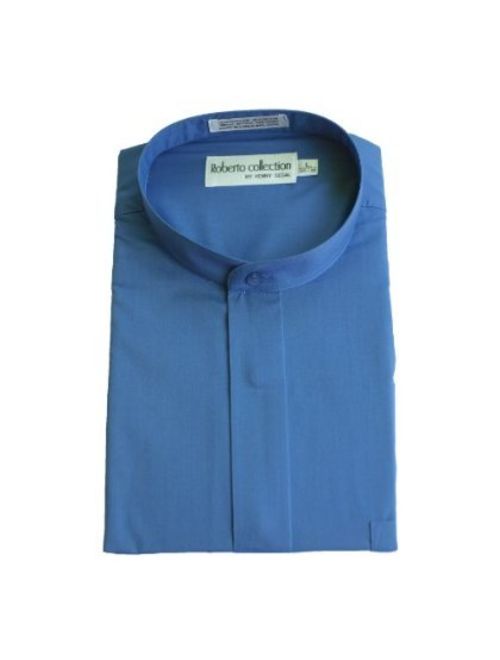 Henry Segal Men's Banded Collar Dress Shirt