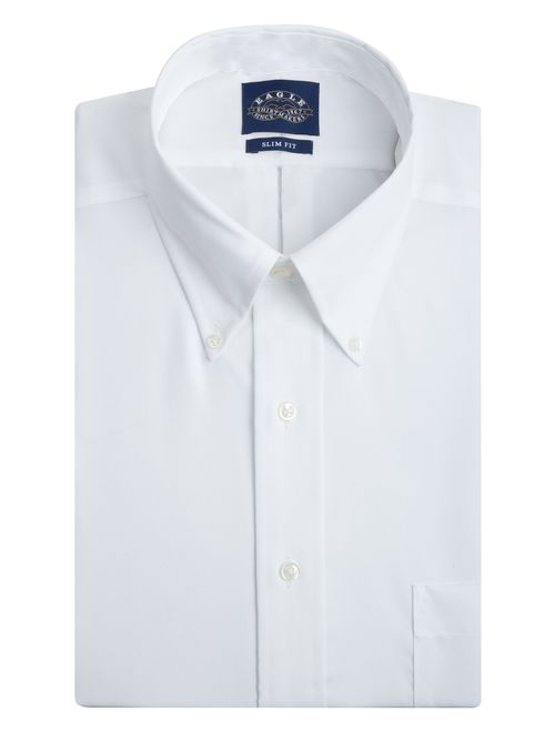 Eagle Men's Dress Shirt Slim Fit Non Iron Solid