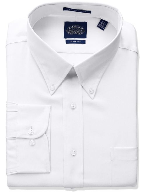 Eagle Men's Dress Shirt Slim Fit Non Iron Solid