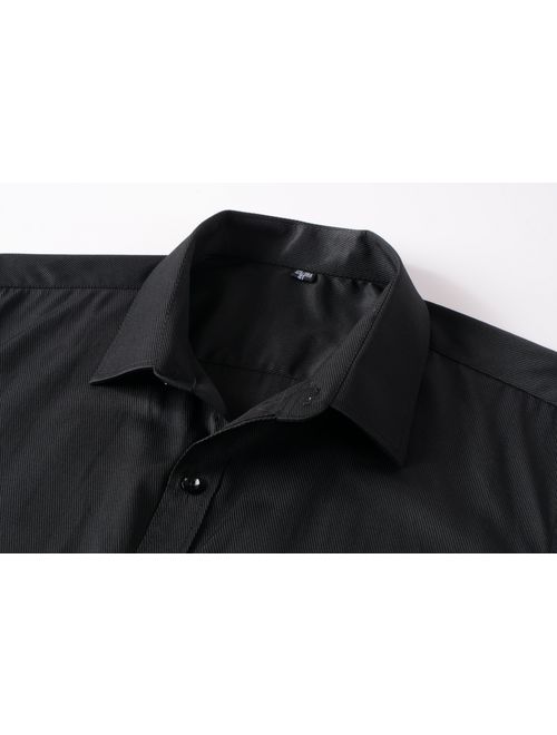 Mens Long Sleeve Slim Fit Dress Shirts