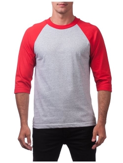 Men's 3/4 Sleeve Crew Neck Baseball Shirt