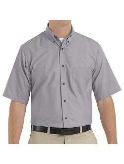 Red Kap Men's RK Poplin Short Sleeve Dress Shirt