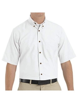 Red Kap Men's RK Poplin Short Sleeve Dress Shirt