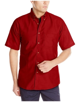 Red Kap Men's RK Poplin Short Sleeve Dress Shirt