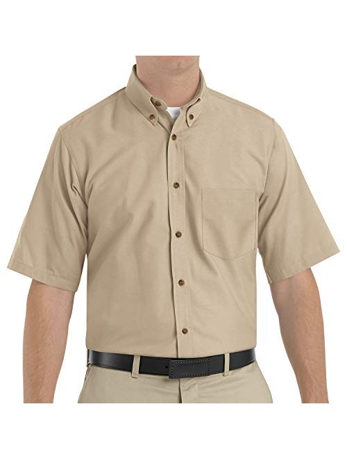 Red Kap Men's RK Poplin Short Sleeve Dress Shirt