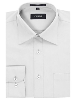 Youstar Men's Regular Fit Dress Shirt