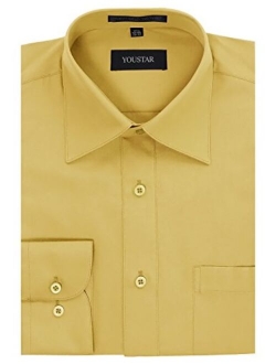 Youstar Men's Regular Fit Dress Shirt