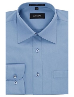 Youstar Men's Regular Fit Dress Shirt