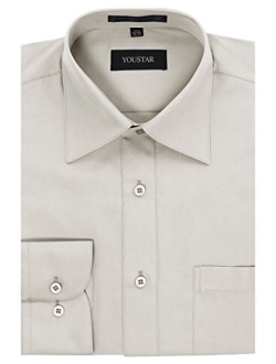 Youstar Men's Regular Fit Dress Shirt