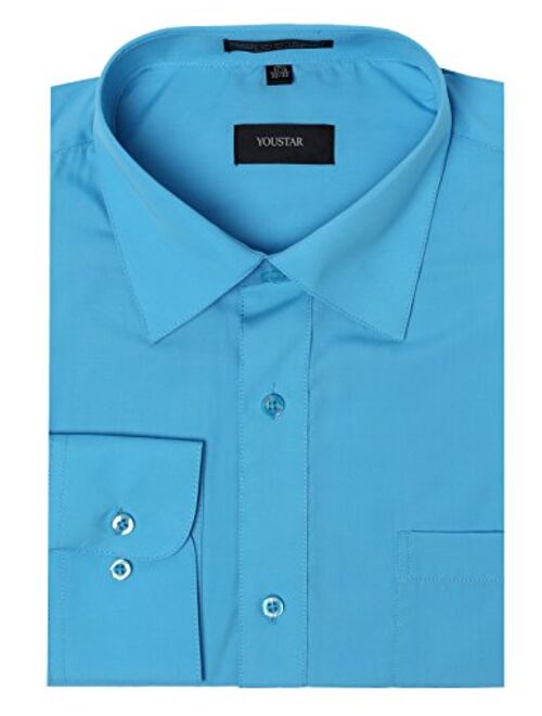 Youstar Men's Regular Fit Dress Shirt