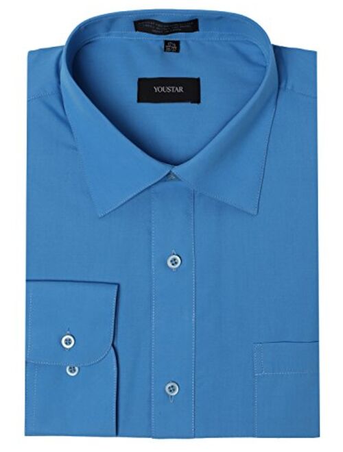 Youstar Men's Regular Fit Dress Shirt