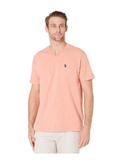 Men's Cotton Solid Short Sleeve V-Neck T-Shirt