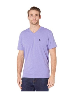 Men's Cotton Solid Short Sleeve V-Neck T-Shirt