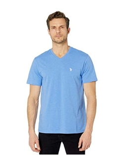 Men's Cotton Solid Short Sleeve V-Neck T-Shirt