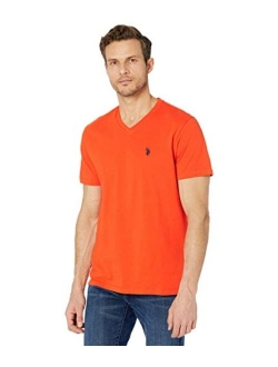 Men's Cotton Solid Short Sleeve V-Neck T-Shirt