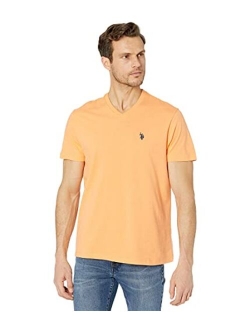 Men's Cotton Solid Short Sleeve V-Neck T-Shirt