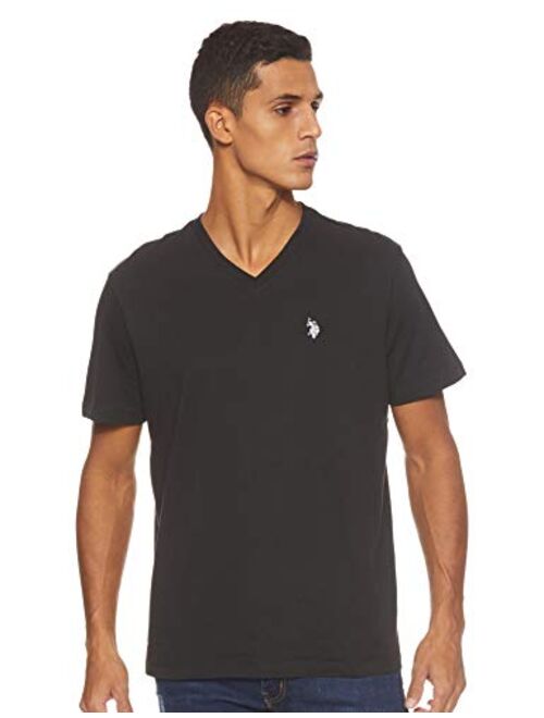 U.S. Polo Assn. Men's Cotton Solid Short Sleeve V-Neck T-Shirt