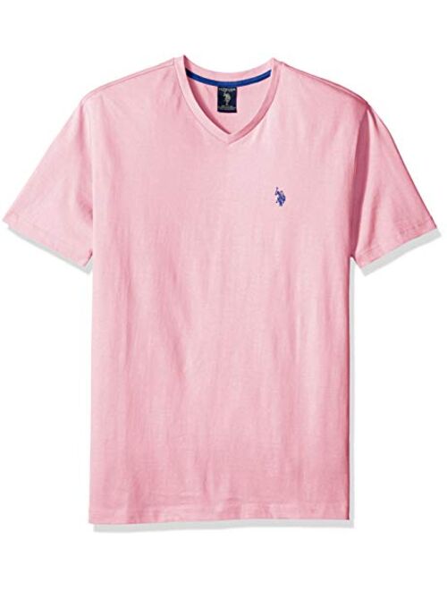 U.S. Polo Assn. Men's Cotton Solid Short Sleeve V-Neck T-Shirt