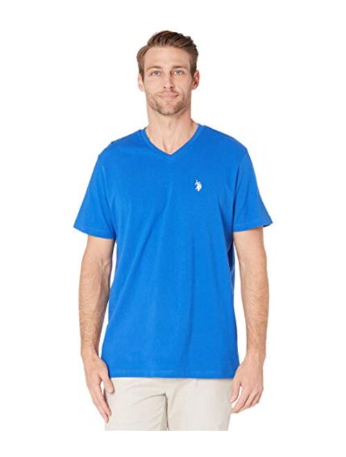 U.S. Polo Assn. Men's Cotton Solid Short Sleeve V-Neck T-Shirt