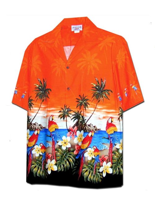 Pacific Legend Tropical Floral Cereus Plumeria Hibiscus Hawaiian Shirt