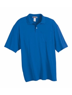 Jerzees Mens 50/50 Jersey Pocket Polo with SpotShield (436P)